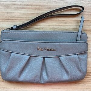 Juicy Couture Silver Wristlet Clutch
